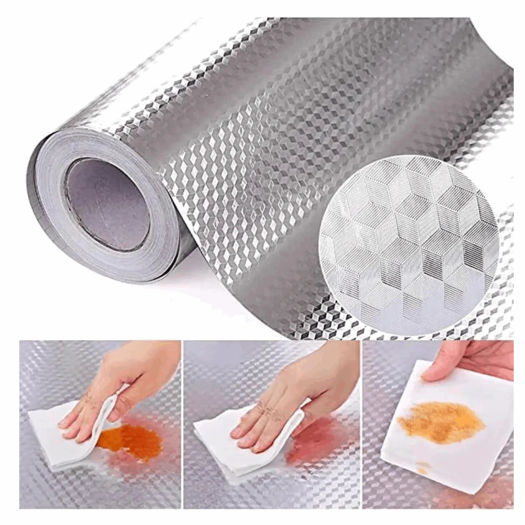 Kitchen Waterproof Oil Proof Aluminum Foil Stickers