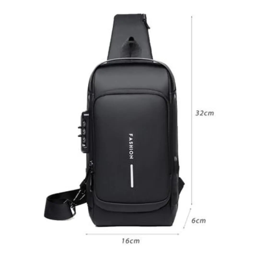 Anti-theft Chest Bag with Password Lock with Adjustable Shoulder Crossbody Chest Bag Deal Online